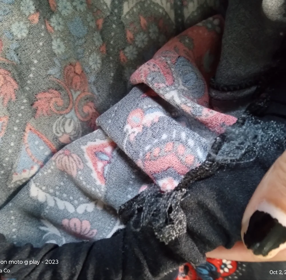 Anthropologie Farm Rio Women's Butterfly Mini Dress Smocked Black Size Medium - Picture 8 of 12